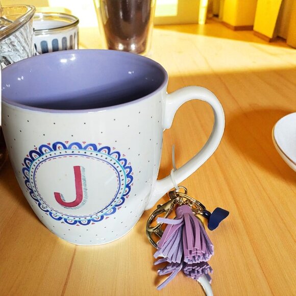 Madison Studio Coffee Cup “J” Name letter Initial 16 oz - Picture 2 of 7